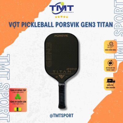 Vợt Pickleball Porsvik Titan Gen 3 – Kiểm Soát và Sức Mạnh Tuyệt Vời