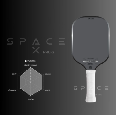 Vợt Cặp Pickleball LEOPARD Space Pro-S với thiết kế mạnh mẽ