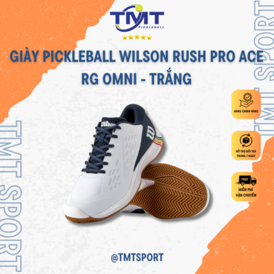Giày Wilson Rush Pro Ace OC M White – Giày Tennis Nam Sân Đất Nện