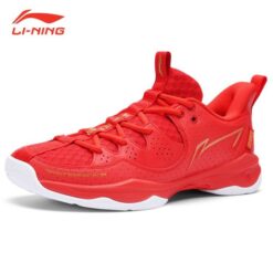 Giày Lining AYTR026-2 Đỏ chính hãng, chuyên dụng cầu lông, bám sân, êm ái, bán tại TMT Sports