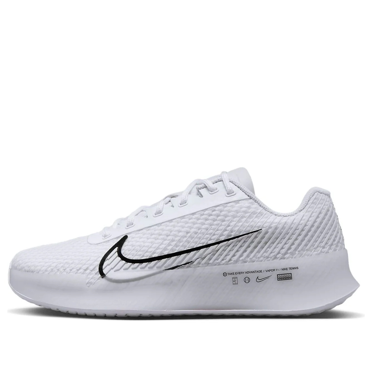 Giày Nike W Zoom Vapor 11 HC - Trắng chính hãng cho nữ, siêu nhẹ, Zoom Air bứt tốc, chuyên dụng pickleball, bán tại TMT Sports